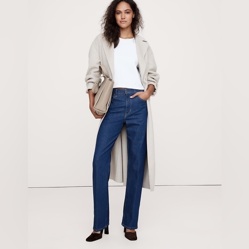 Banana Republic Premium Denim High-Rise Skinny Stretch Blue Jeans size 3(29-31)P